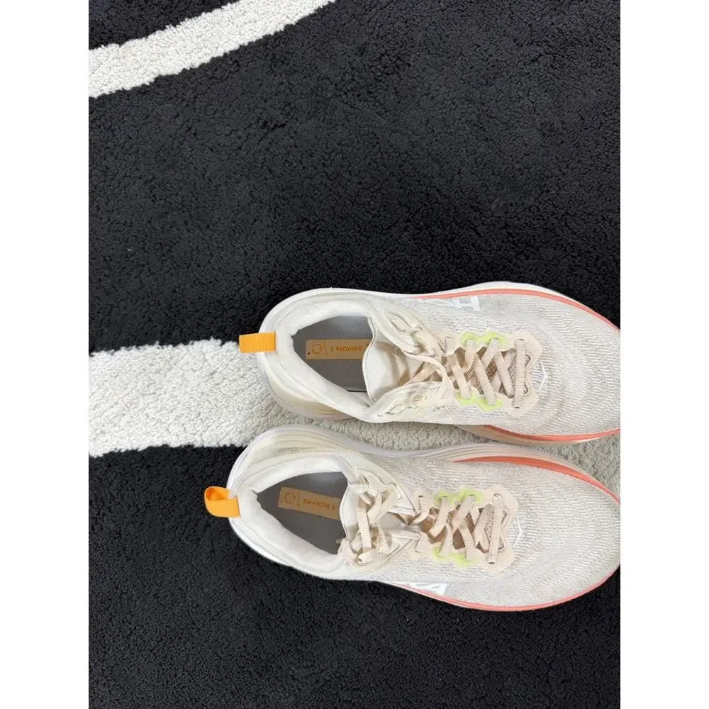 Hoka Shoes Womens Size 9D Gaviota 5 Wide One One Peach Athletic Running Sneakers